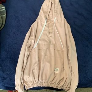 Pink pull over jacket w/ hood